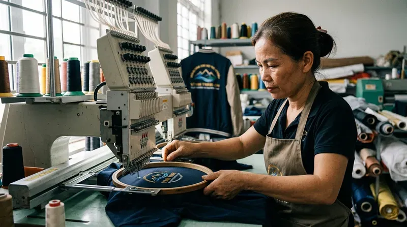 Bảng giá thêu logo lên áo & Các mẫu thêu được ưa chuộng nhất 2026