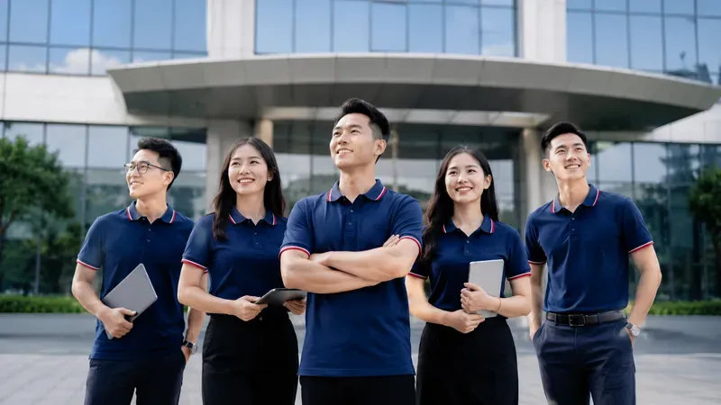 Nhu cầu may áo đồng phục công ty tại Nghệ An hiện nay