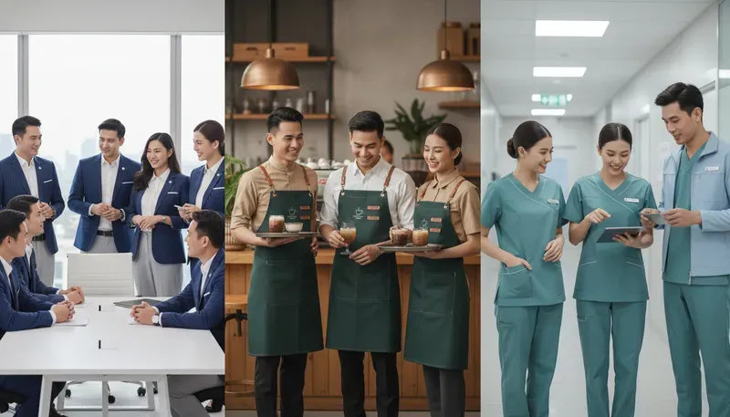 Tổng hợp các mẫu đồng phục đẹp theo ngành nghề năm 2026